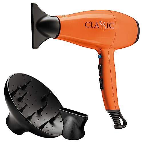 Gama Italy Professional Asciugacapelli Professionale - Motore Italiano Ac A Lunga Durata – 2200 W – Design Elegante E Ergonomico - Made In Italy (Aran