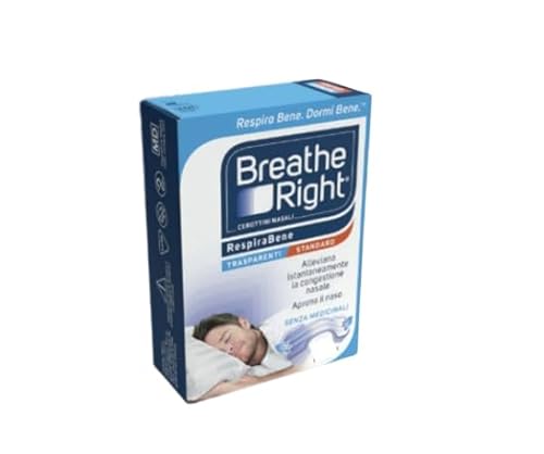Cerotti Nasali Breathe Right Trasparenti 10 Pezzi