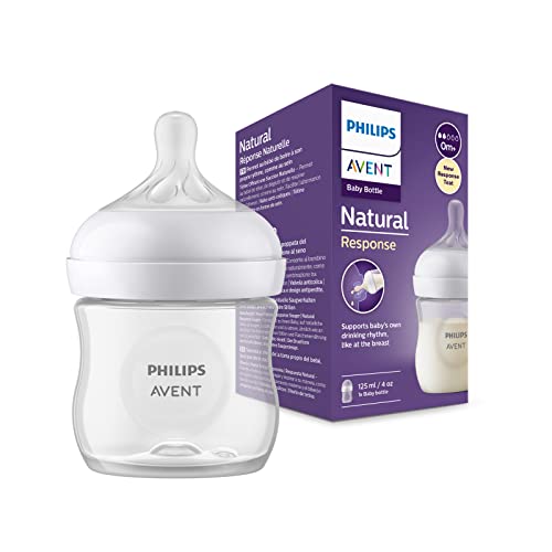 Philips Avent Biberon Natural Response - Biberon Da 125 Ml Per Neonati E Bambini Di Pochi Mesi, Senza Bpa (Modello Scy900/01)