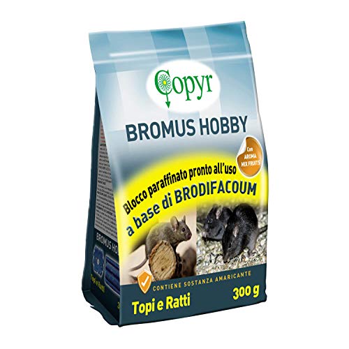 Copyr | Bromus Hobby Blocco Esca Rodenticida - Busta - 300G