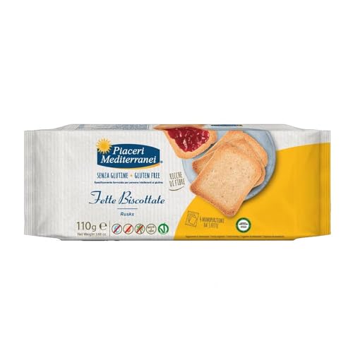 Piaceri Mediterranei Fette Biscottate Senza Glutine, 110G