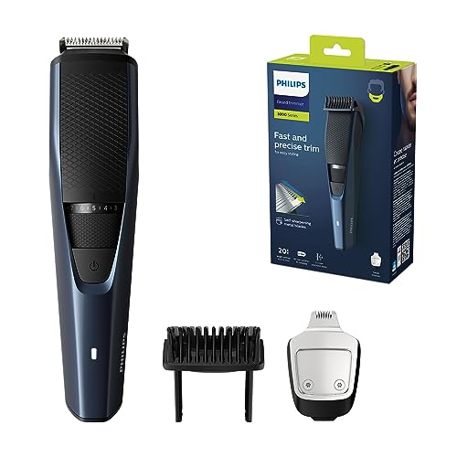 Regolabarba Philips Serie 3000 - Regolabarba Elettrico Per Uomo Con Rifinitore Di Precisione Per Barba, Sistema Lift & Trim, 90 Min Di Uso Cordless E