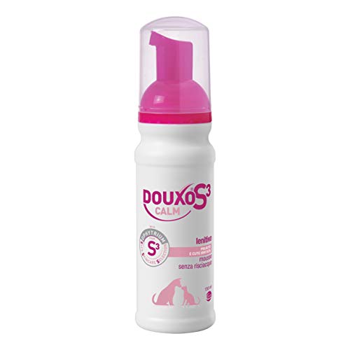 Douxo® S3 Calm - Mousse- Igiene Di Cane E Gatto - Pelli Sensibili - Idrata E Protegge - Fragranza Ipoallergenica - 150 Ml