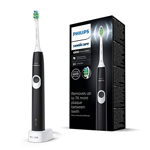 Philips 4300 Series Hx6800/63 Cepillo Elã‰Ctrico Para Dientes Adulto Cepillo Dental Sã“Nico Negro