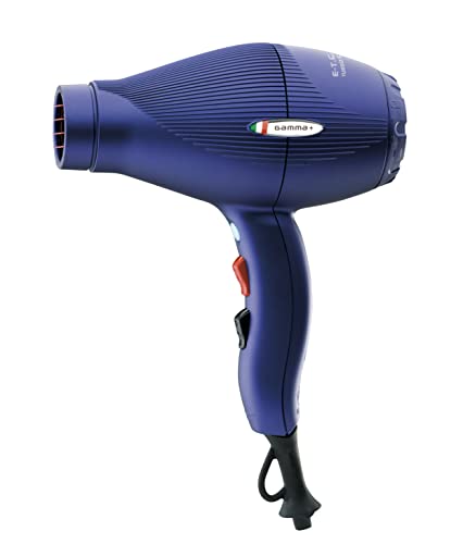 Gammapiu’ Asciugacapelli Professionale E-T.C. Light, Phon Per Capelli Leggero (430Gr), Phon Professionale Compatto, Solo 18,5 Cm, Griglia Rivestita In