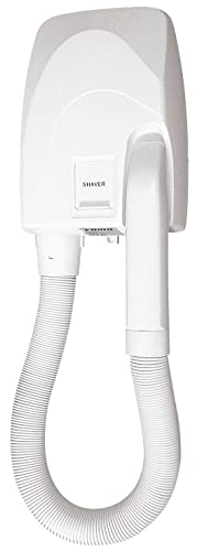 Asciugacapelli Phon Da Parete Con Tubo 900W Vama Atelier Shaver Bianco