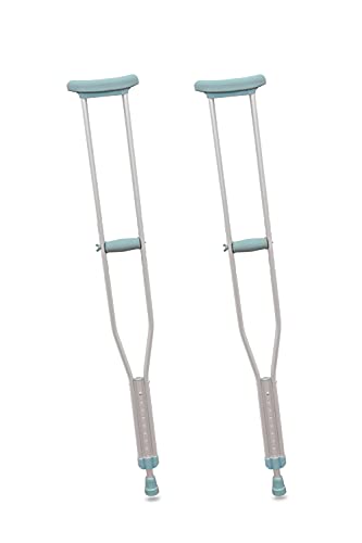 Pepe - Stampelle Ascellari Regolabili (X2 Unità, Taglia L), Stampelle Ortopediche, Stampelle Antiscivolo Ortopediche, Stampella Ortopedica Regolabile