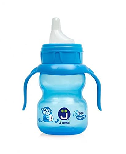 J Bimbi B Free Sippi 1 Blu 240 Ml Prima Tazza Con Beccuccioin Silicone