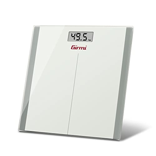 Girmi Bp22 Bilancia Pesapersone Digitale, Vetro, 100G / 150 Kg, Bianco