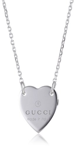 Gucci Collana Da Donna Trademark Cuore Ybb223512001, Nessuna Pietra Preziosa