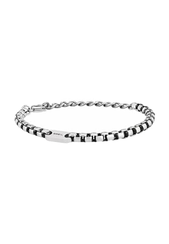Breil Gioiello Collezione Blacken, Bracciali Da Uomo In Acciaio Colore Argento Misura 22 Con Senza Pietre - Tj1945