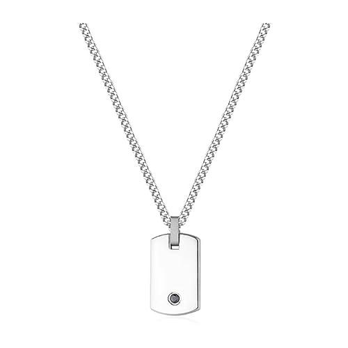 Collana Uomo Con Piastra S'Agapò Tag Me Too Stg04