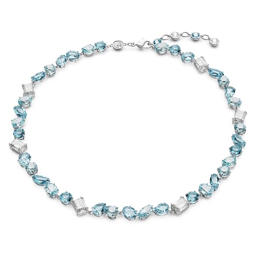 Swarovski Collana Da Donna Gema Azzurro Placcato Rodio 5666007