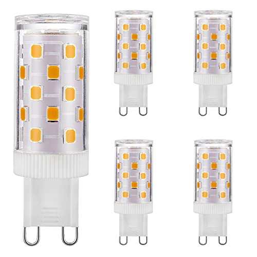 Mizlay Lampadine Led G9 Dimmerabili No Flicker 4W Equivalenti A 25W 28W 33W Lampadine Alogene, Bianco Caldo 3000K, Lampada Led A Risparmio Energetico