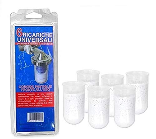 Ricariche Polifosfati Universali 6X Per Dosatori Di Polifosfato In Polvere Da 1/2″