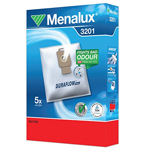 Menalux 3201, 5 Sacchetti Per Aspirapolvere Nilfisk