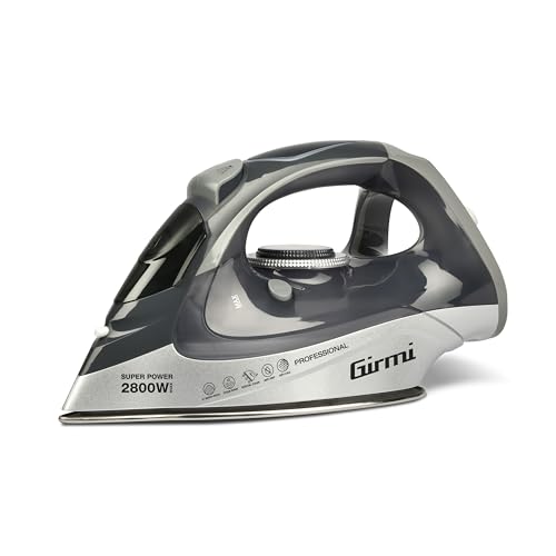 Girmi St63 Ferro Da Stiro A Vapore; 2800 Watt, Regolazione Temperatura, Colpo Vapore 150 G/Min, Funzione Anti-Calcare, 400Cc, 91 Microfori In Piastra
