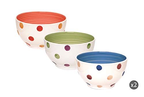 Molecuisine Set Scodella 6 Pz. Pois Multicolore