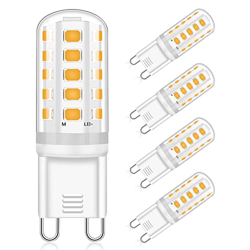 Eco.Luma Lampadine Led G9 5W Equivalente 40W Lampada Alogena, Bianco Caldo 3000K, Ac220-240V Non Dimmerabile Nessun Sfarfallio G9 Led Lampade, Angolo