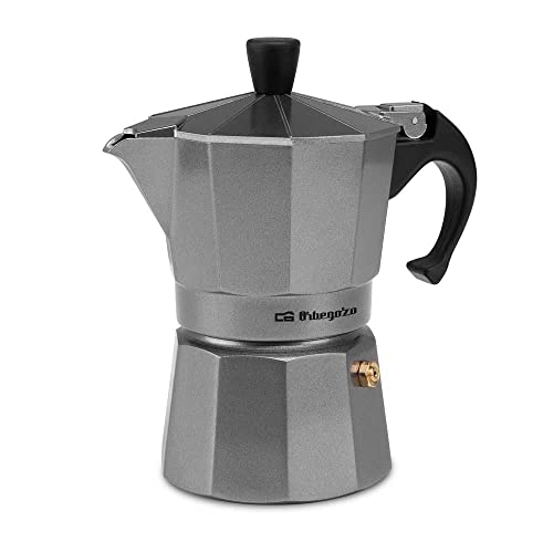 Orbegozo Kfs 920 - Caffettiera In Alluminio, Capacità 9 Tazze, Manico Ergonomico, Valvola Di Sicurezza, Filtro Estraibile