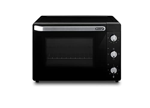 De'Longhi Forno Elettrico, 5 Livelli Di Cottura, Temperatura 80-230°C, Timer, Capacità 40L, Include Teglia, Griglia E Pinza Eo40112.Bk, Potenza 2000W,
