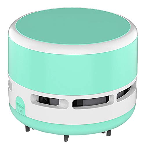 Fineinno Aspirapolvere Mini Aspirapolvere Aspirapolvere A Batteria Mini Aspirapolvere Da Tavolo Nero Per Pc, Tastiera, Desktop, Ecc. (Batteria Non Inc