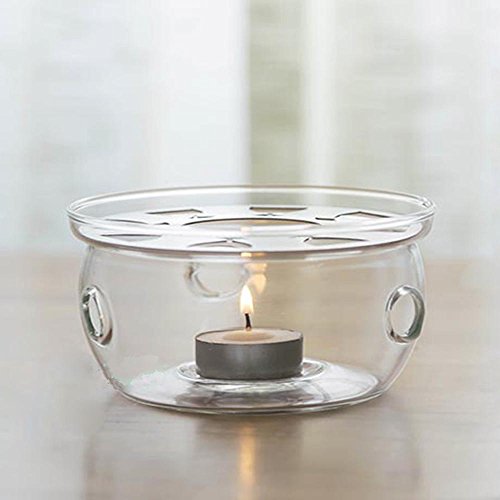 Tamume Trasparente Teiera Caldo Vetro Crystal Clear 12.7 * 12.7 * 7,5 Cm Teiera Warmer Per Tealight I Titolari Con Articoli Da Regalo Tealight Candela