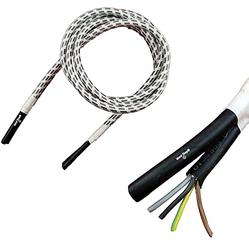 Marel Shop® - Cavo Per Ferri Da Stiro Con Caldaia Lunghezza 200 Cm Quattro Fili Con Tubo Vapore Diametro Interno 4 Mm Esterno 8 Mm Compatibile Con Var
