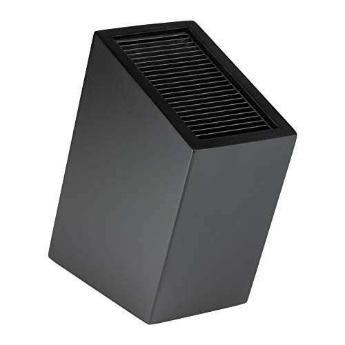 Rockingham Forge - Portacoltelli Universale, Supporto Verticale, Contiene Fino A 20 Coltelli Con Lame Fino A 20 Cm Di Lunghezza, Colore: Nero Lucido. 