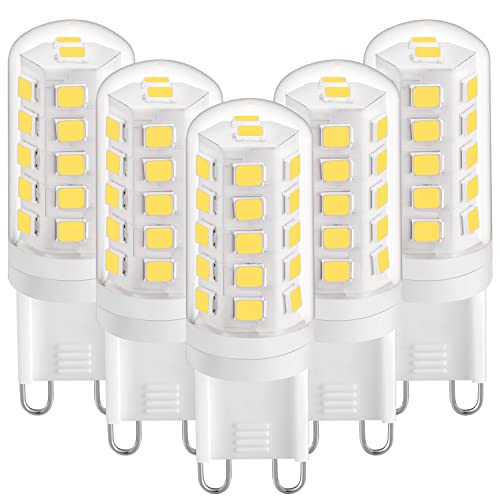 Lampadina Led G9 3W Bianco Naturale 4000K, Lampadine Led G9 420Lm, Equivalente A Lampadina Alogena 28W 40W, Lampadine Led G9 Mais Per Lampada Da Tavol