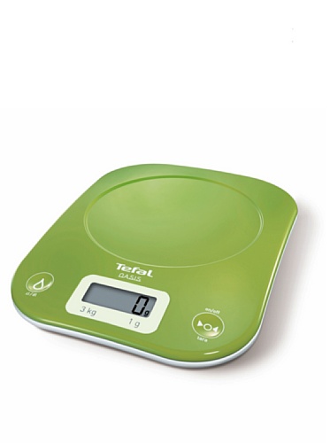 Tefal Bc3008 - Oasis Pesalimenti Verde - Bilancia Da Cucina Elettronica
