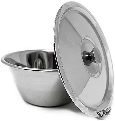 Space Home - Stampo Per Budino Con Coperchio - Stampo Budino In Acciaio Inossidabile - Argento - 18 Cm