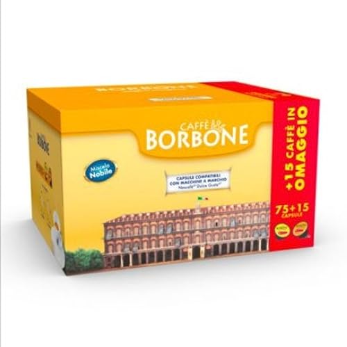 Caffe Borbone Confezione 75 Capsule Miscela Nobile Comp Dolce Gusto 15 Omaggio