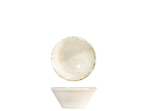H&H Eris Set 6 Coppette In Porcellana, 8Cm, Design Moderno