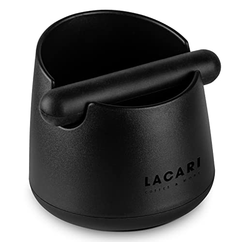 Cestello Battifiltro Nero Opaco | Contenitore Knock-Off | Lacari Originale Cestello Per Fondi Di Caffè In Plastica Riciclabile | Contenitore Fondi Caf
