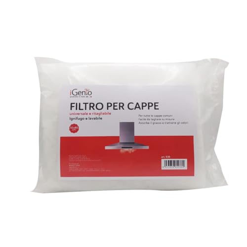 Filtro Per Cappe Universale Ignifugo Lavabile - Filtro Da 50X80 Cm