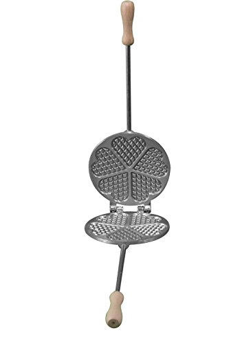 Cbe Elettrodomestici 2050300Al Stampo Ferratelle Tondo, Aluminum, Alluminio