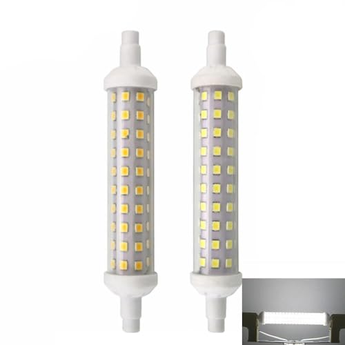 Weihong R7S Led-Leuchtmittel 135Mm 118Mm 78Mm Led Stablampe Mit R7S Sockel 6W 9W 10W 12W Keramische R7S Linear Tube Licht Ac 220-240V 2Er Pack (Weiß,