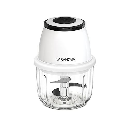 Kasanova Tritatutto Elettrico Senza Fili Con Contenitore 300 Ml Bianco