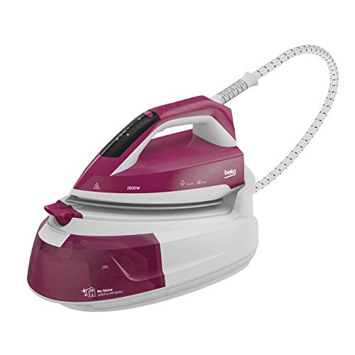 Beko - Sga6126R - Ferro Da Stiro, Sistema Stirante, 6 Bar, 2600 Watt, 1 Litro, Controllo Digitale - Bianco/Viola
