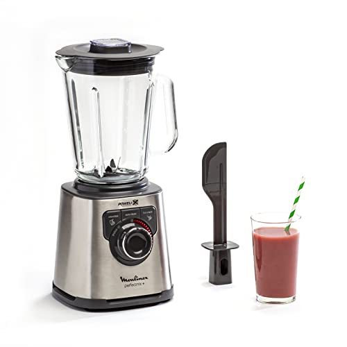 Moulinex Lm811D Perfectmix + Blender Frullatore Tritatutto Elettrico, Tecnologia Powelix, Multifunzione, 1200W, Capacità Totale 2L (Utile 1.5L), 3 Pro