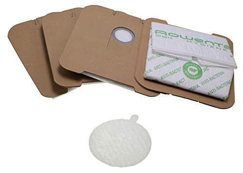 Rowenta Zr001201 - 4 Sacchetti Per Aspirapolvere Rowenta Hygiene Plus