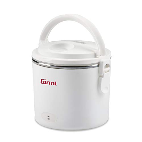 Girmi Sc02 Scaldavivande Elettrico "Vivandiere 2In1", Ciotola In Acciaio Inox 0,7 L, Doppio Voltaggio: 12V - 230V, 36W, Bianco