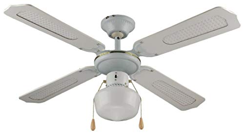 Vinco 70912 Ventilatore Da Per Soffitto Revers 3 Vel. 50W Funzione Estiv/Inver