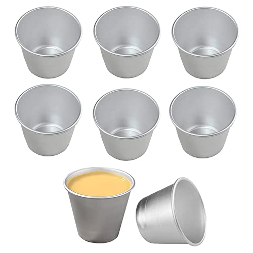 Sctmda Stampo Budino 8 Pezzi Mini Stampi Per Budino Alluminio Budino Stampi Mini Torta Stampi Antiaderenti Stampi Per Pudding In Alluminio Anodizzato