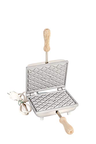 Cbe Elettrodomestici Biscottiera Elettrica Am5010200 Per Ferratelle E Cialde In Alluminio, Rettangolare Profondo.