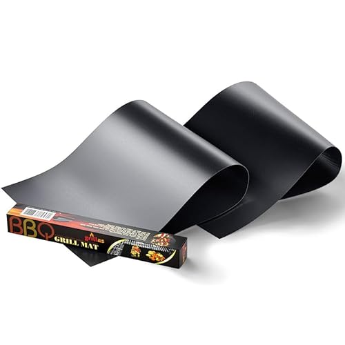 Grigliare Duro 2X Tappetino Bbq Super Spessore 0.4 Mm In Teflon Antiaderente Per Barbecue (Bbq Mat)