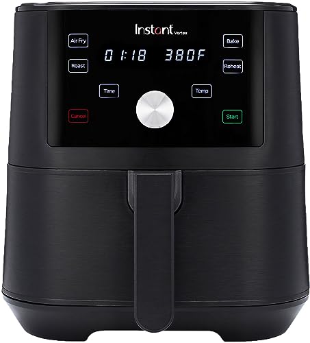 Instant Pot Brands Vortex 4-In-1 Hot Air Fryer 1650 W, 3.7 L - With Roasting Dish & Mini Oven, Healthy Hot Air Frying, Baking, Roasting And Food Warme