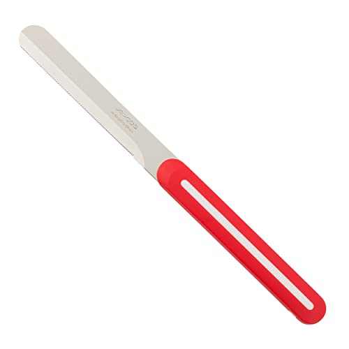 Arcos Serie B-Line - Couteaux De Table | Couteau À Déjeuner - Lame Dentelée En Acier Inoxydable Nitrum De 100 Mm - Manche En Polypropylène (100 Mm, Ro