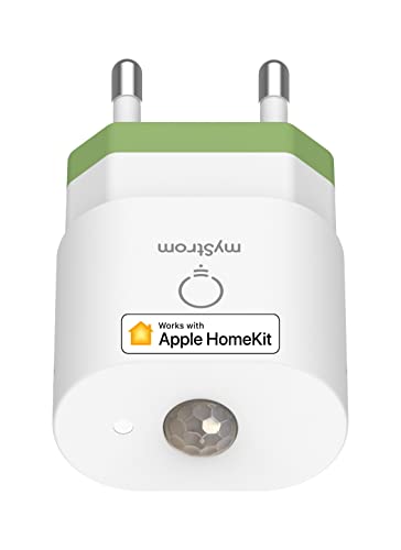 Mystrom Wifi Motion Sensor, Sensore Di Movimento, Con Sensore Di Temperatura E Luminosità. Compatibile Con Apple Homekit. Rest Api Per L'Integrazione 
